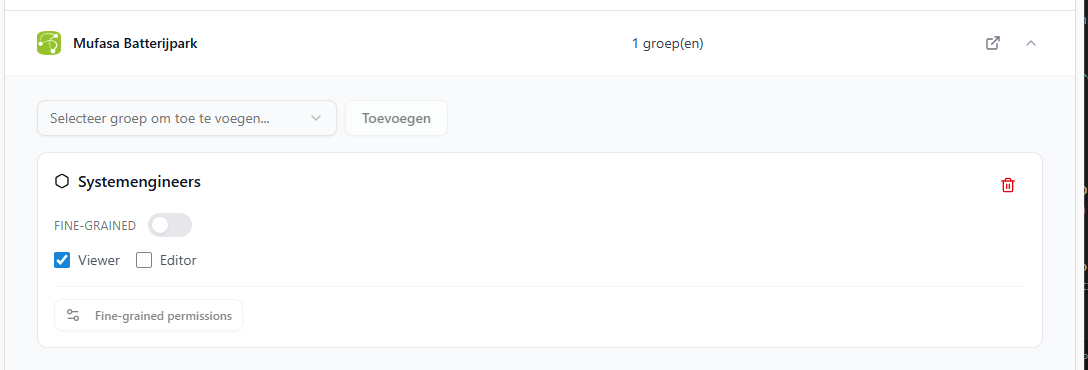 Integratie permissies - Role-based